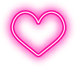 Heart Neon Pink Light 